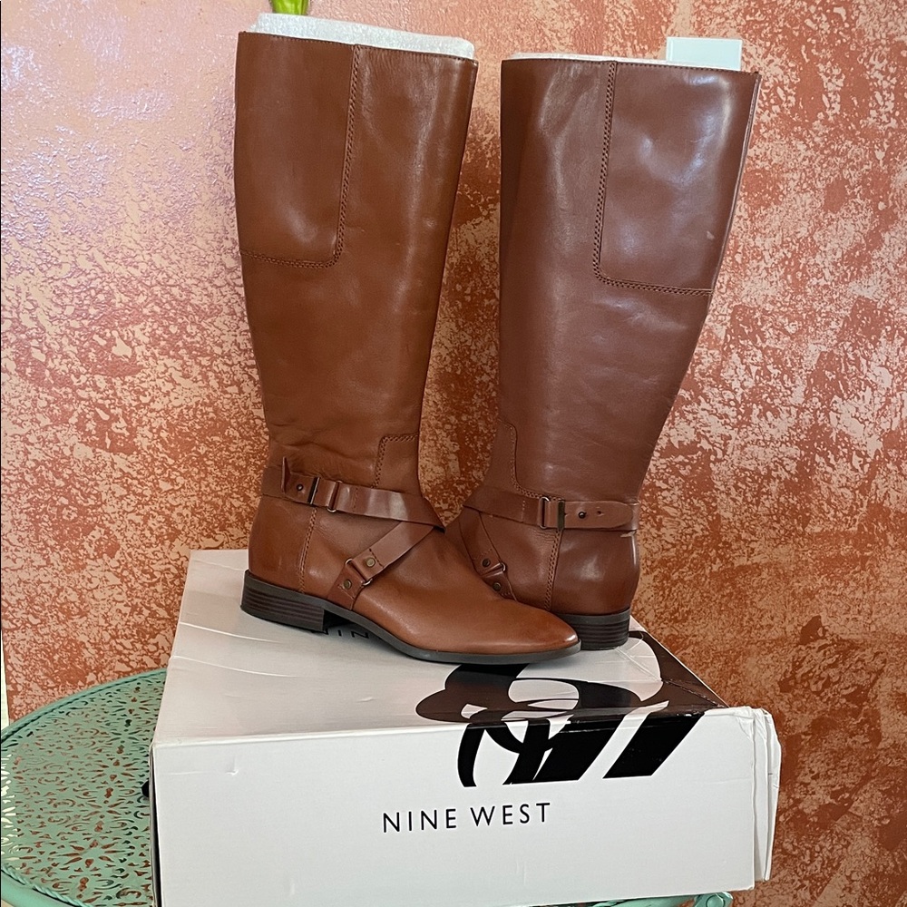 Nine West Tan Over the Knee Boots